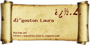Ágoston Laura névjegykártya